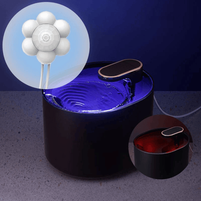 Quiet Pet Water Fountain with Motion Sensor & Night Light