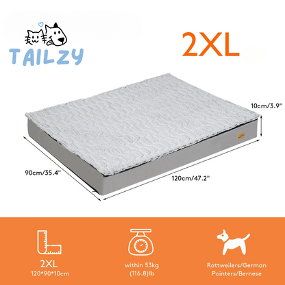 Comfortable Large Dog Bed Mattress with Soft Fleece Top