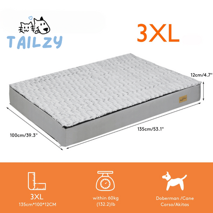 Comfortable Large Dog Bed Mattress with Soft Fleece Top