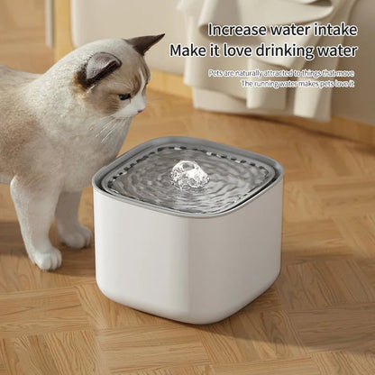 Quiet Pet Water Dispenser with USB Charging