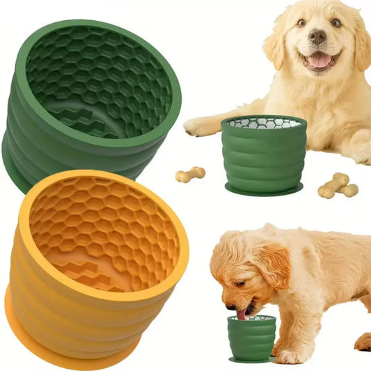 Spill Proof Pet Food Bowl with Silicone Suction Cup - LifyPet