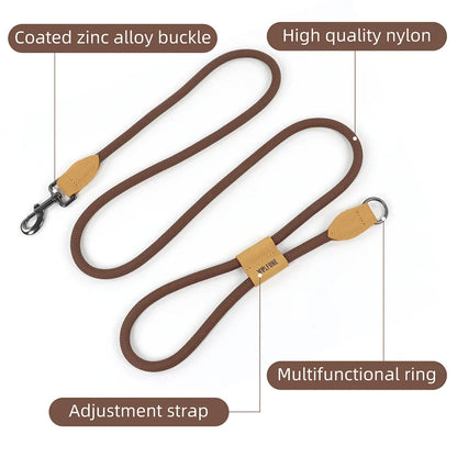 Easy Wear Running Dog Leash with Adjustable Strap