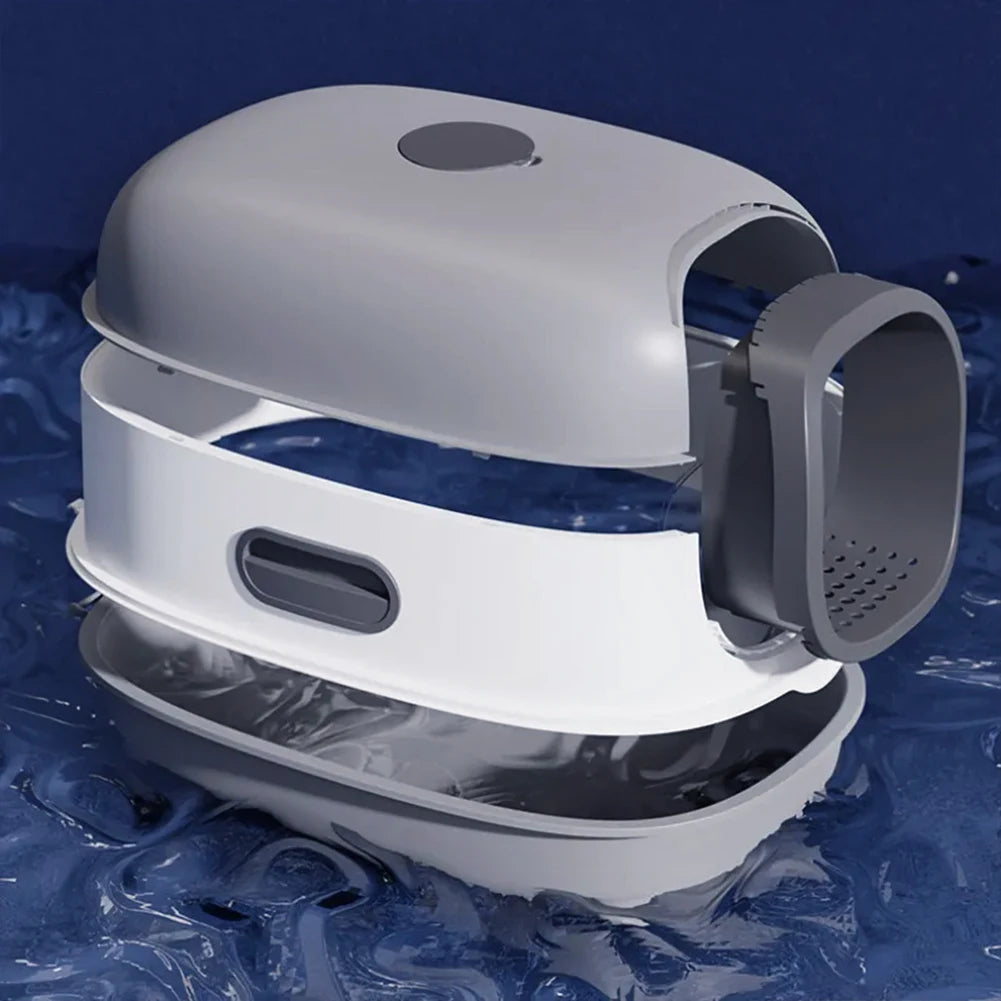 Large Covered Cat Litter Box with UV Sanitizer & Anti Slip Base