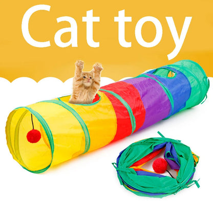 Portable Cat Play Tunnel Collapsible Fun Tube