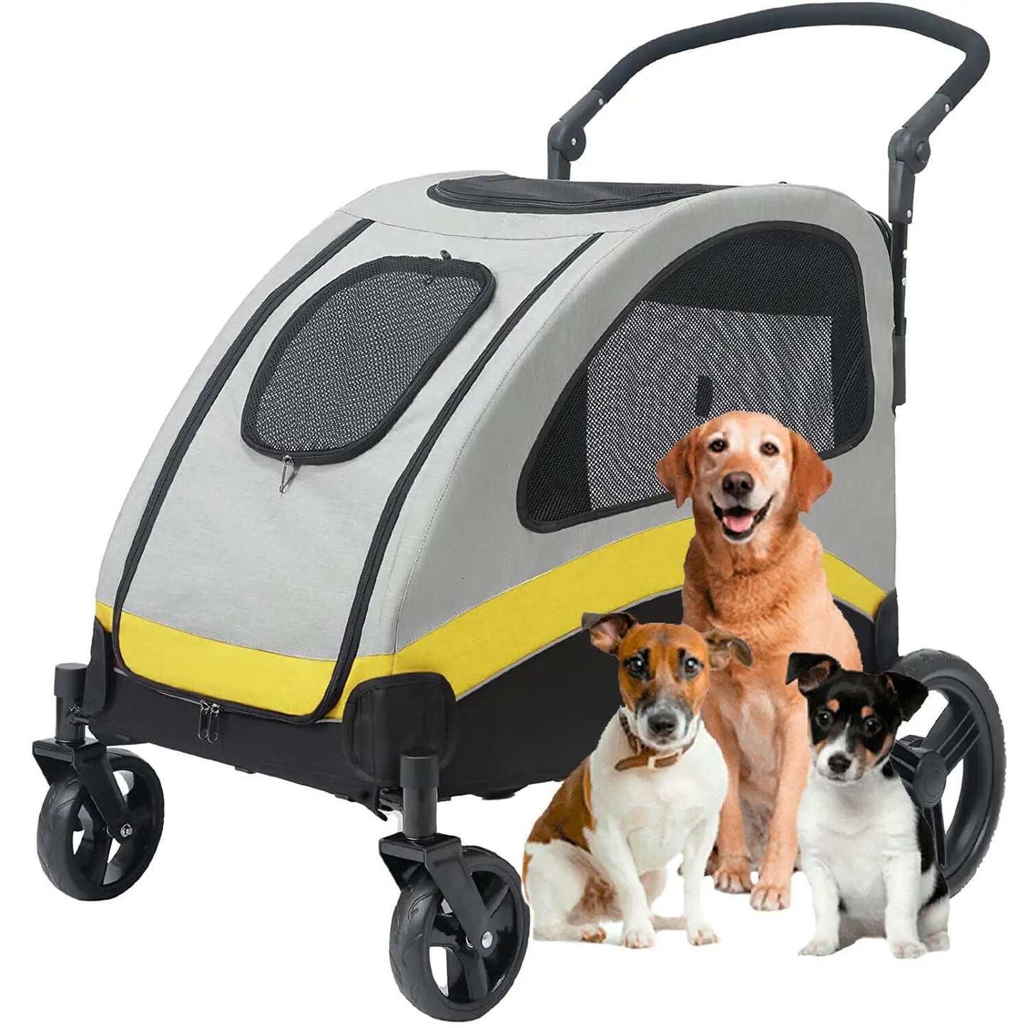 Folding Pet Stroller for Big and Small Dogs
