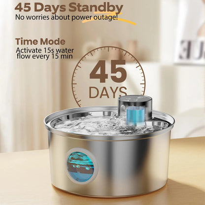 Silent Big Auto Cat Water Fountain Dispenser