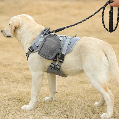 Durable Outdoor Dog Vest with Handle for Large Breeds