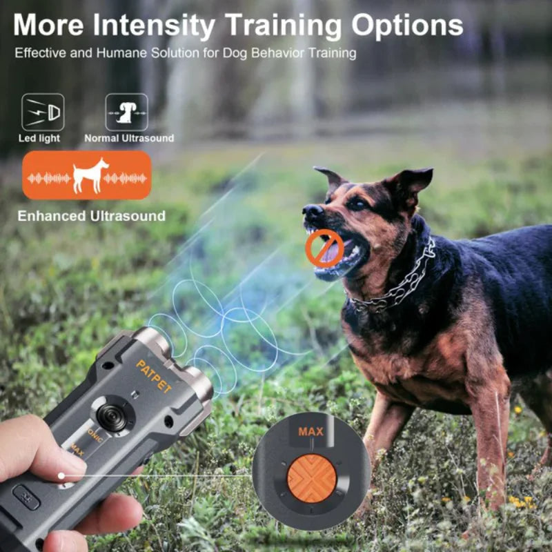 Portable Anti Bark Dog Trainer with LED Flashlight