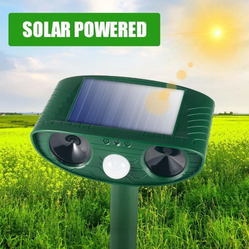 Solar Powered Pest Repeller for Garden and Yard