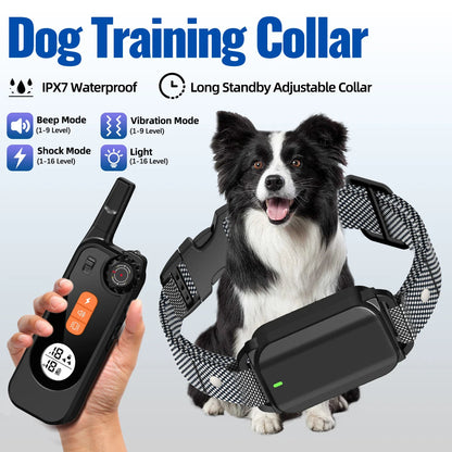 Waterproof Remote Dog Training Collar with Flashlight