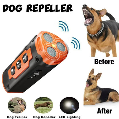 Portable Dog Trainer with Ultrasonic Sound and Flashing Light