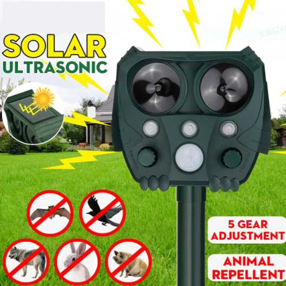 Outdoor Motion Activated Animal Repellent Device