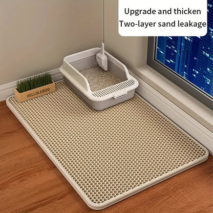 Easy Clean Cat Litter Mat with Waterproof Layer