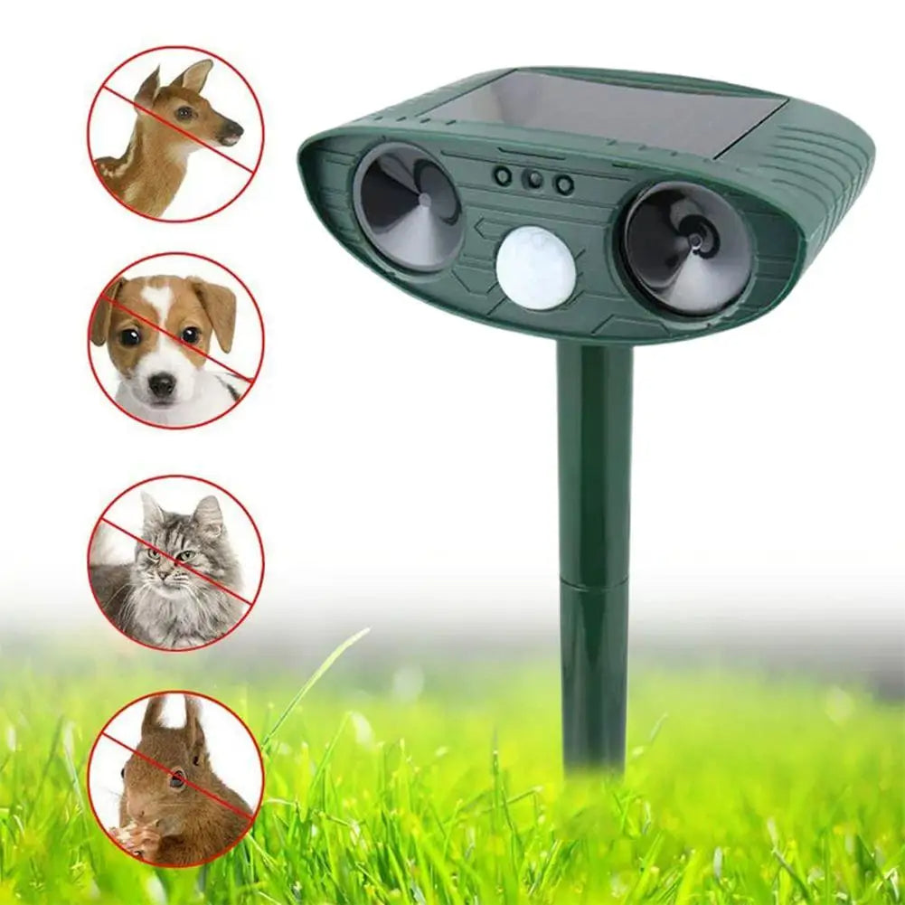 Solar Powered Pest Repeller for Garden and Yard