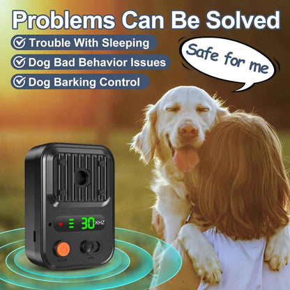 Portable Dog Bark Stopper Device Rechargeable Outdoor Indoor