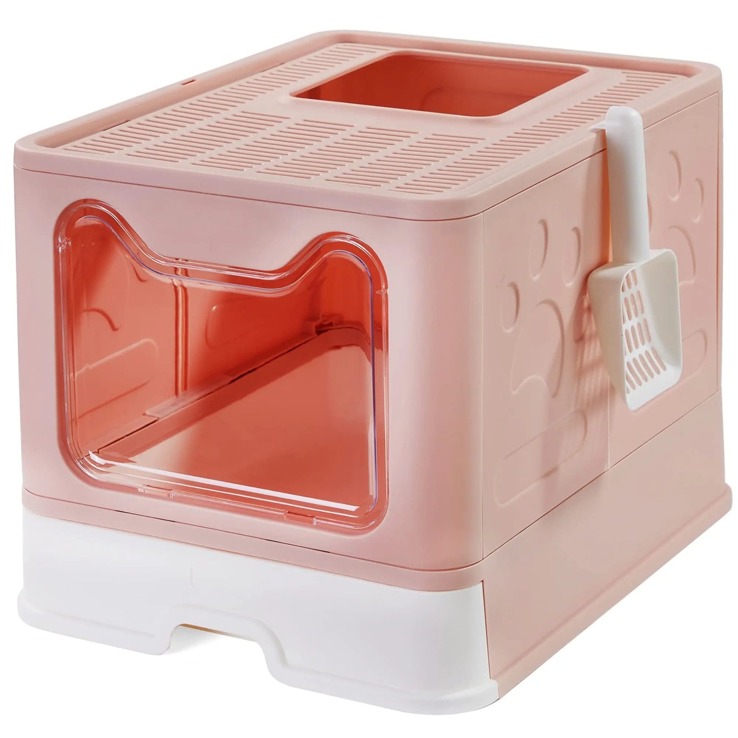 Hidden Cat Litter Box with Odor Control & Cleaning Tools