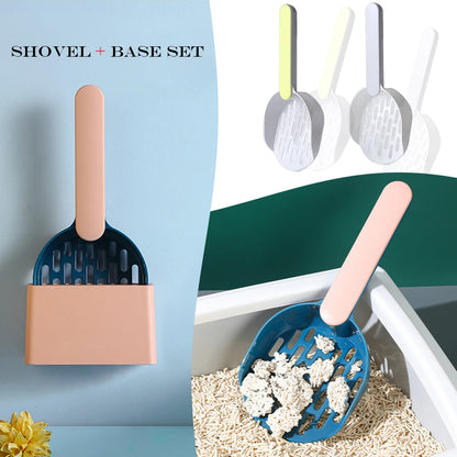 Cute Kitty Litter Scoop and Storage