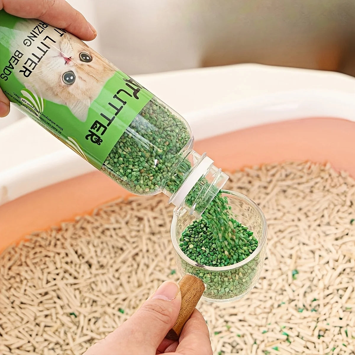 Odor Controlling Cat Litter Beads for Fresh Trays