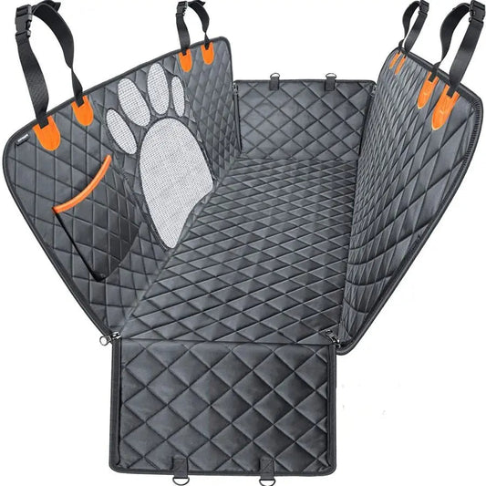 Durable Pet Car Seat Cover with Breathable Mesh Window - LifyPet