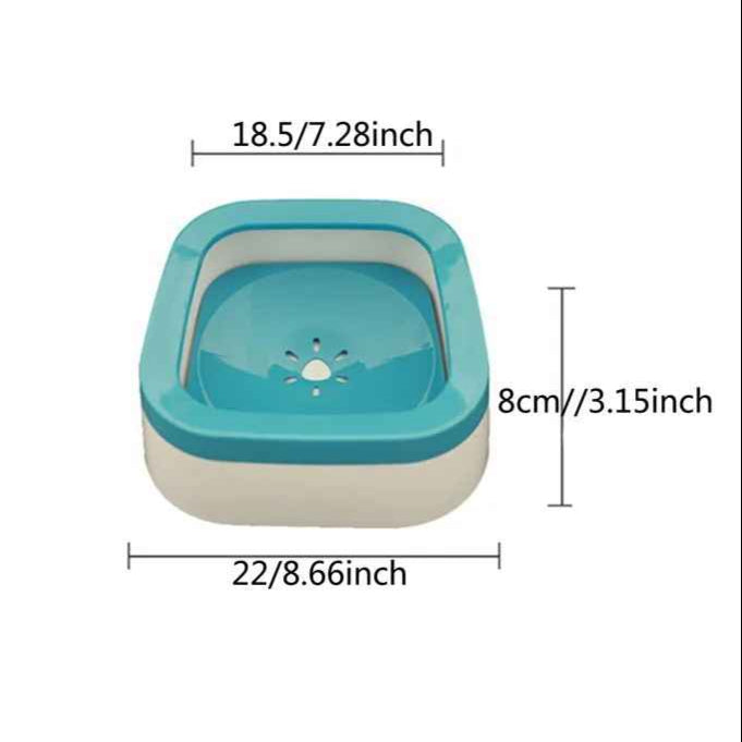 Spill Proof Water Bowl for Dogs and Cats 1L
