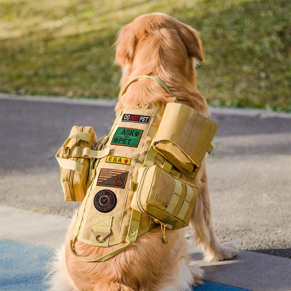 Durable Outdoor Dog Training Vest with Pockets