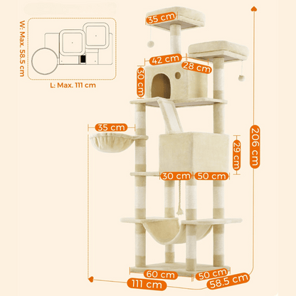 Large Cat Tower Playground For Cats To Climb