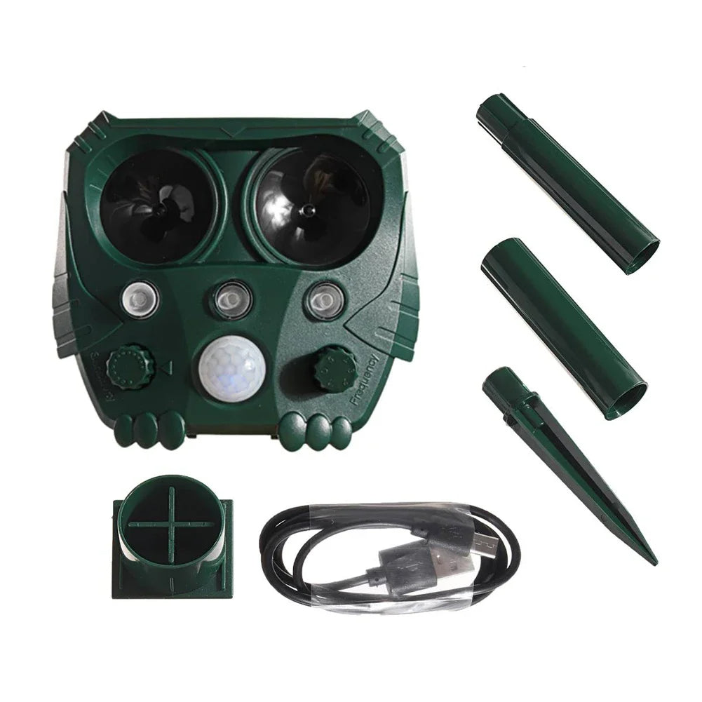 Outdoor Motion Activated Animal Repellent Device