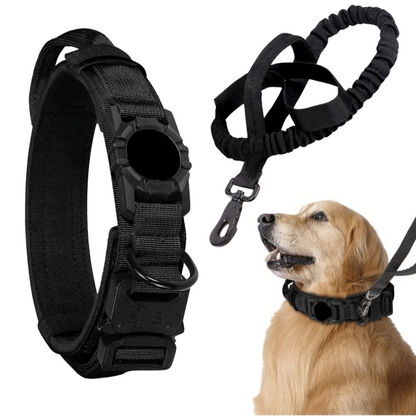 Durable Outdoor Pet AirTag Collar & Leash Set