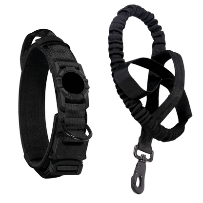 Durable Outdoor Pet AirTag Collar & Leash Set
