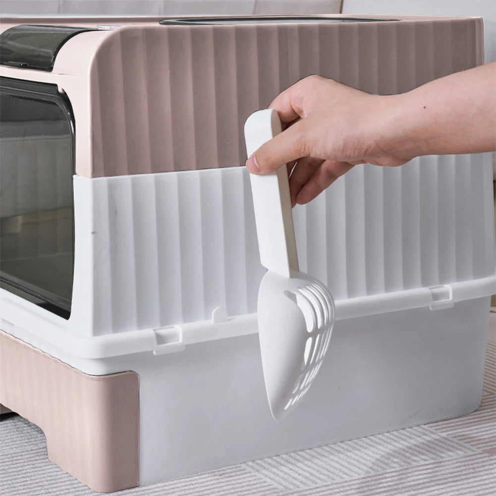 Odor Control Cat Litter Box with Easy Clean Tray