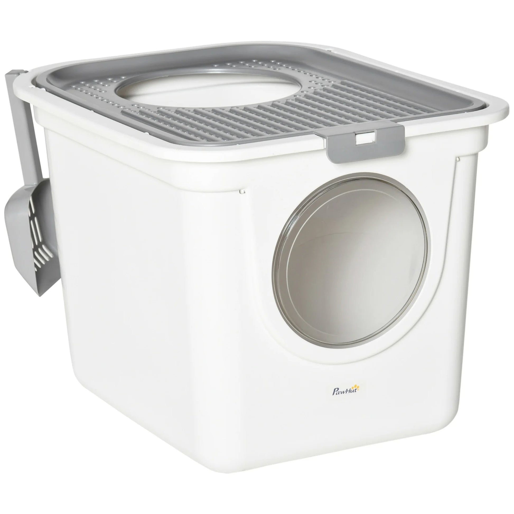Easy Clean Covered Cat Litter Box with Scoop - LifyPet