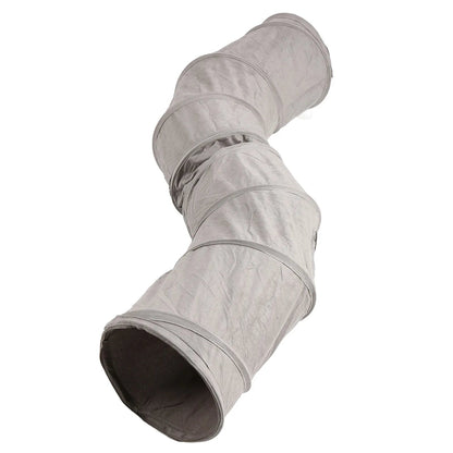 Collapsible Cat Play Tunnel with Crinkly Fabric