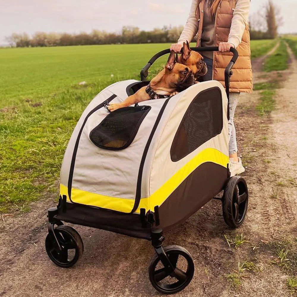 Folding Pet Stroller for Big and Small Dogs
