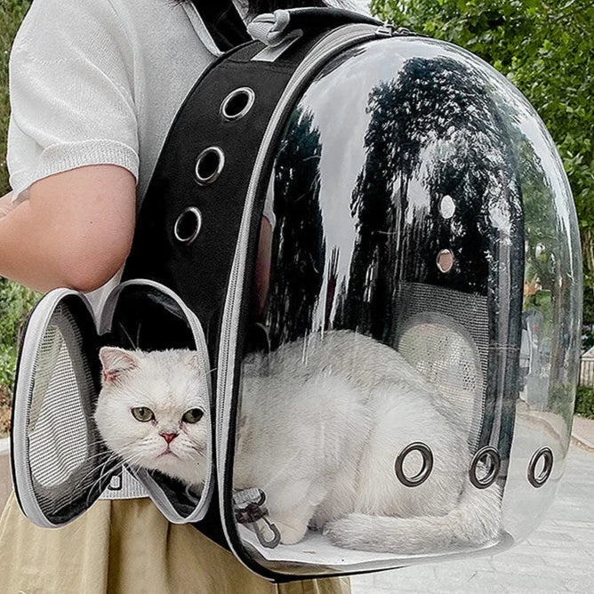 Breathable Pet Carrier Backpack with Clear Window