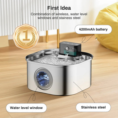Silent Automatic Pet Water Fountain with USB Charging
