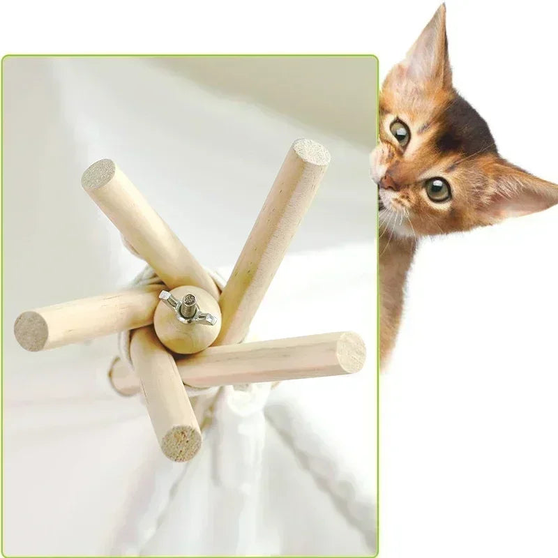 Cozy Small Pet Teepee House with Soft Washable Pad
