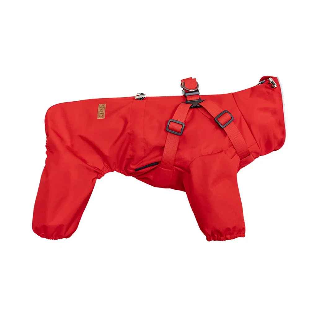 Waterproof Pet Coat with Built-In Dog Harness