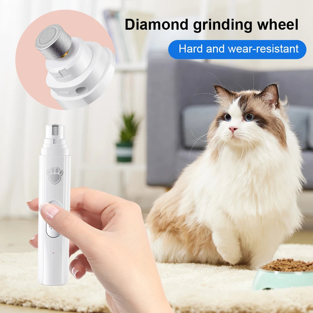 Professional Pet Nail Trimmer with Quiet 2-Speed Grinder