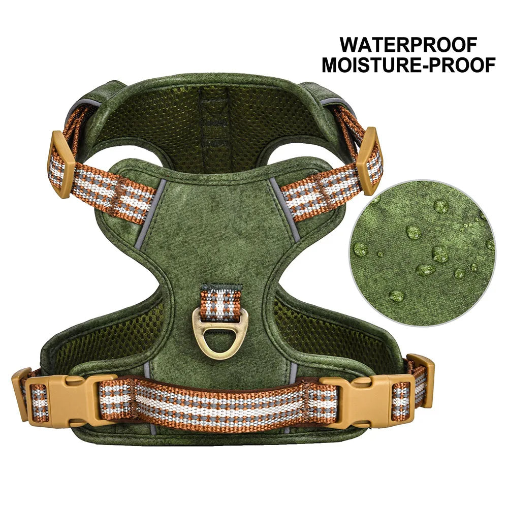 Safe & Adjustable Pet Harness with Reflective Belts