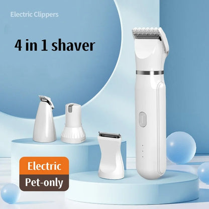 Quiet Pet Grooming Kit with Rechargeable Trimmer