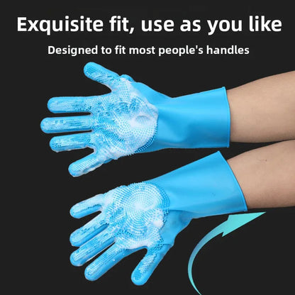 Waterproof Pet Bathing Gloves for Easy Grooming