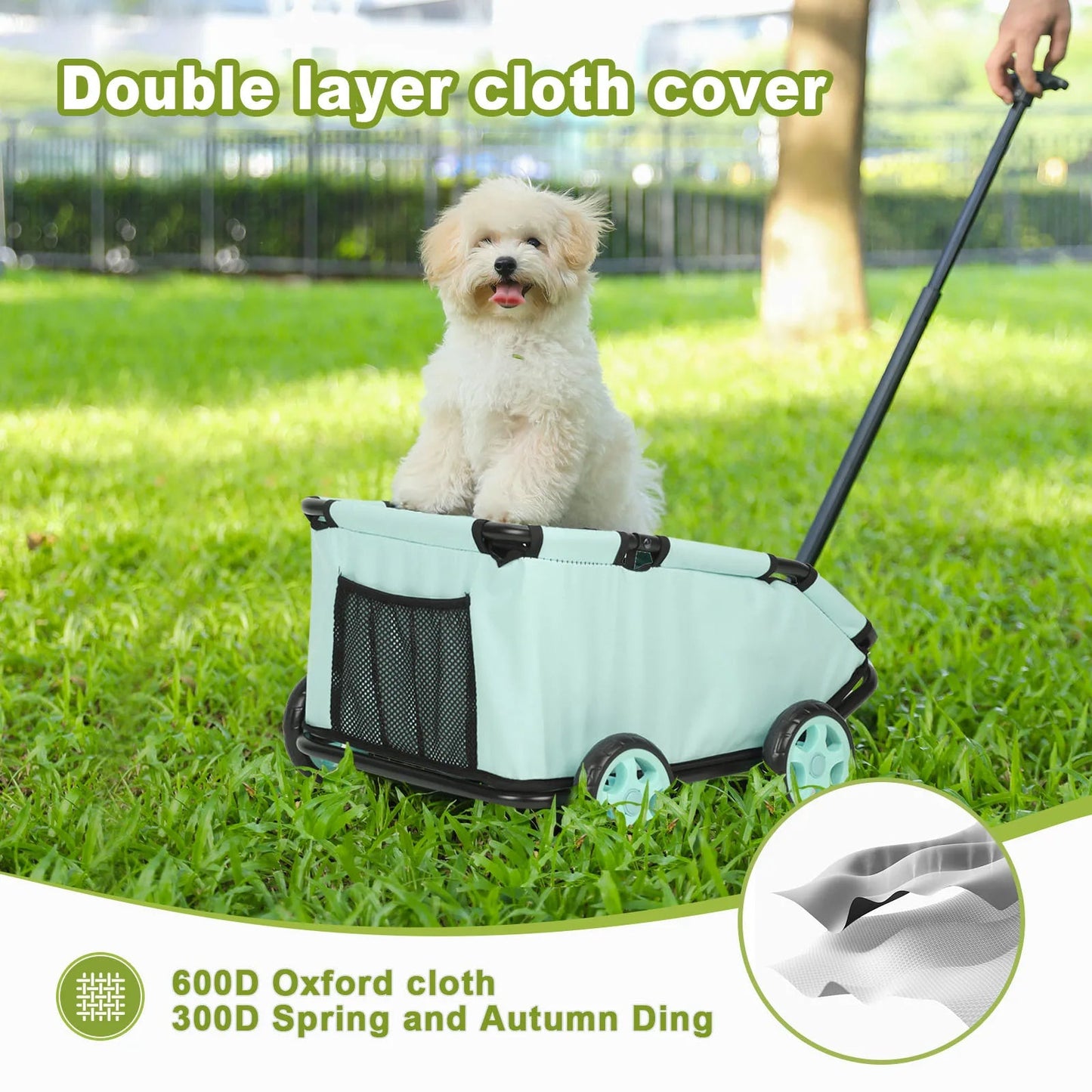 Portable Folding Pet Cart for Small Pets