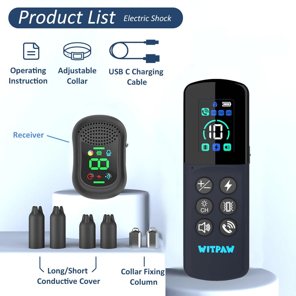 Effective Remote Dog Trainer with Voice, Vibe & Shock Alerts