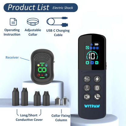 Effective Remote Dog Trainer with Voice, Vibe & Shock Alerts