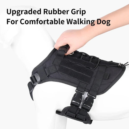 Durable Outdoor Dog Vest with Handle for Large Breeds