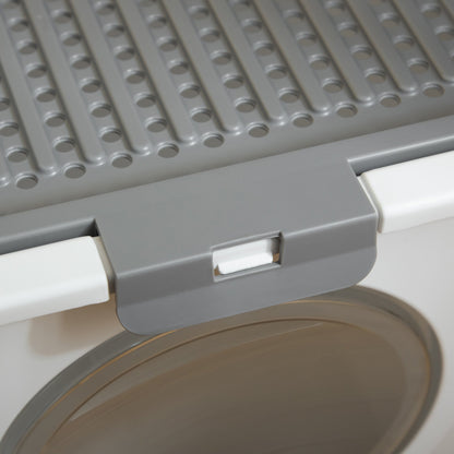 Easy Clean Covered Cat Litter Box with Scoop
