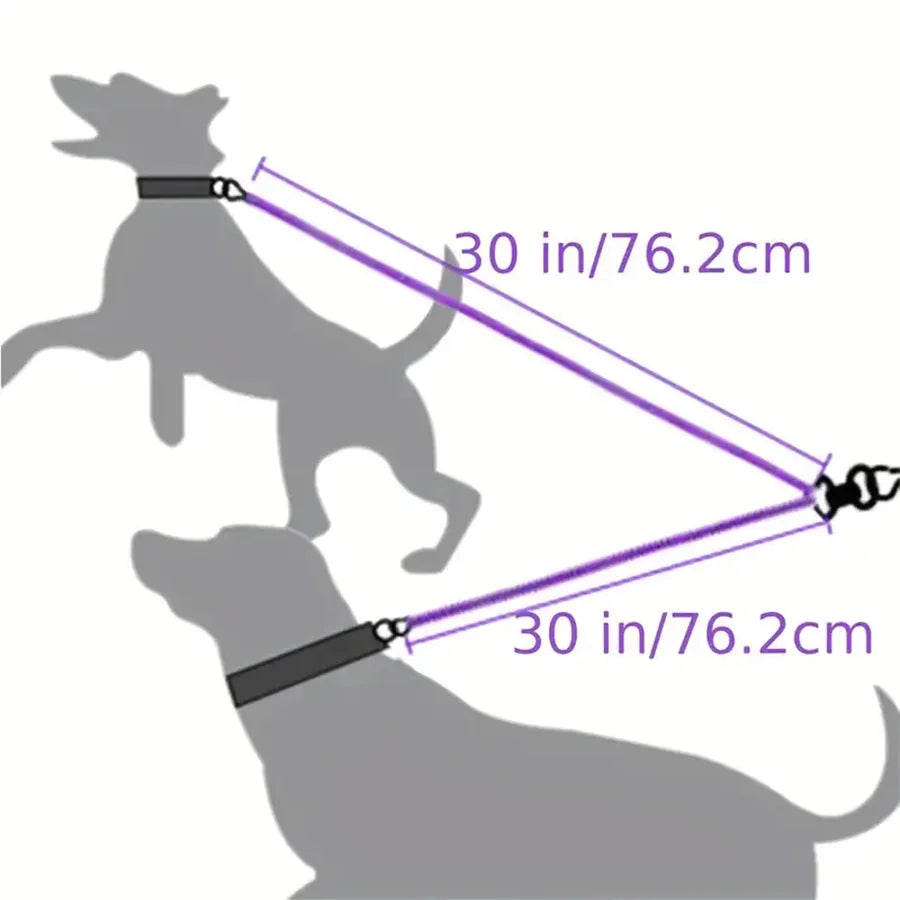 Extra Long Pet Leash Extender with Tangle Free Swivel Clip