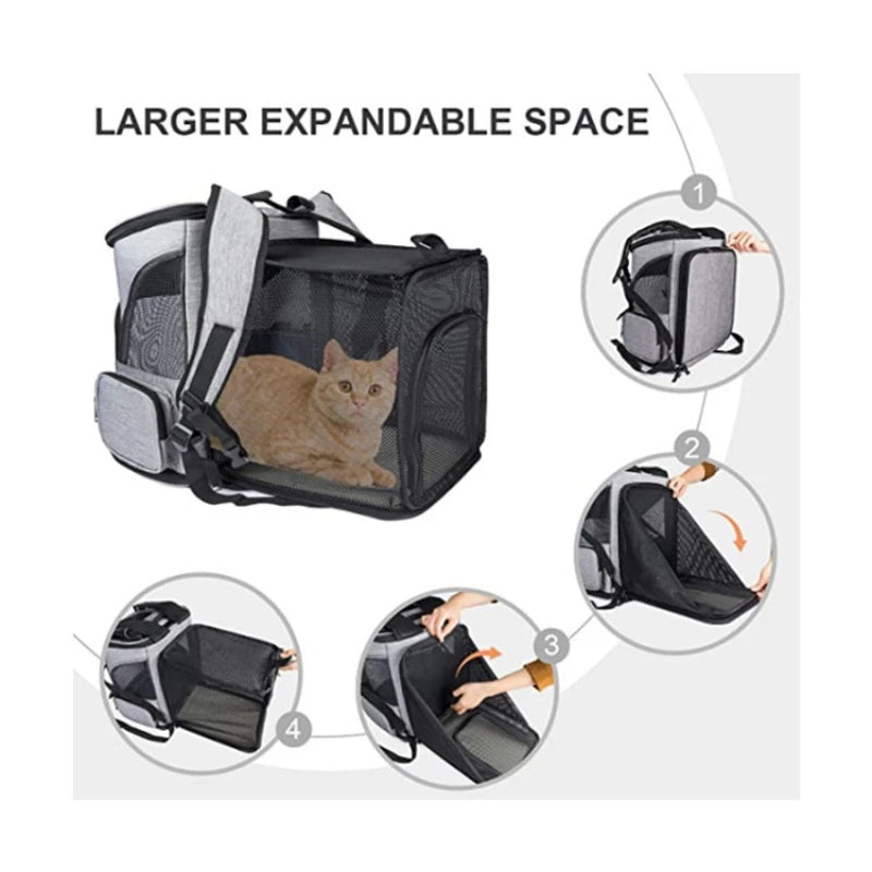 Spacious Ventilated Pet Carrier Hiking Backpack