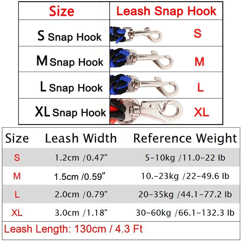 Tough Long-Lasting Braided Dog Leash
