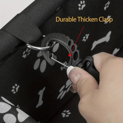 Secure Pet Car Carrier with Ventilated Mesh Panels
